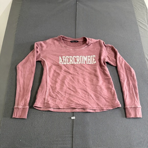Abercrombie & Fitch Tops - Abercrombie & Fitch Womens Pink Graphic Logo Sweatshirt Size S